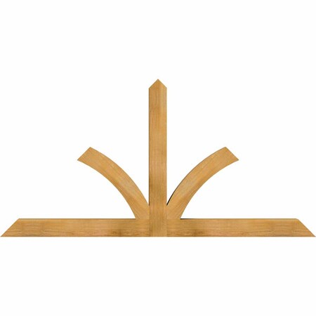 Ekena Millwork Richland Rough Sawn Timber Gable Bracket, Western Red Cedar, 72"W x 36"H x 4"D x 4"F, 12/12 Pitch GBW072X36X0404RIC00RWR